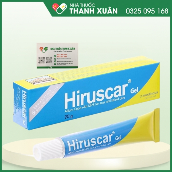 Gel Hiruscar - Hỗ trợ ngăn ngừa hình thành sẹo và giúp làm giảm mờ sẹo